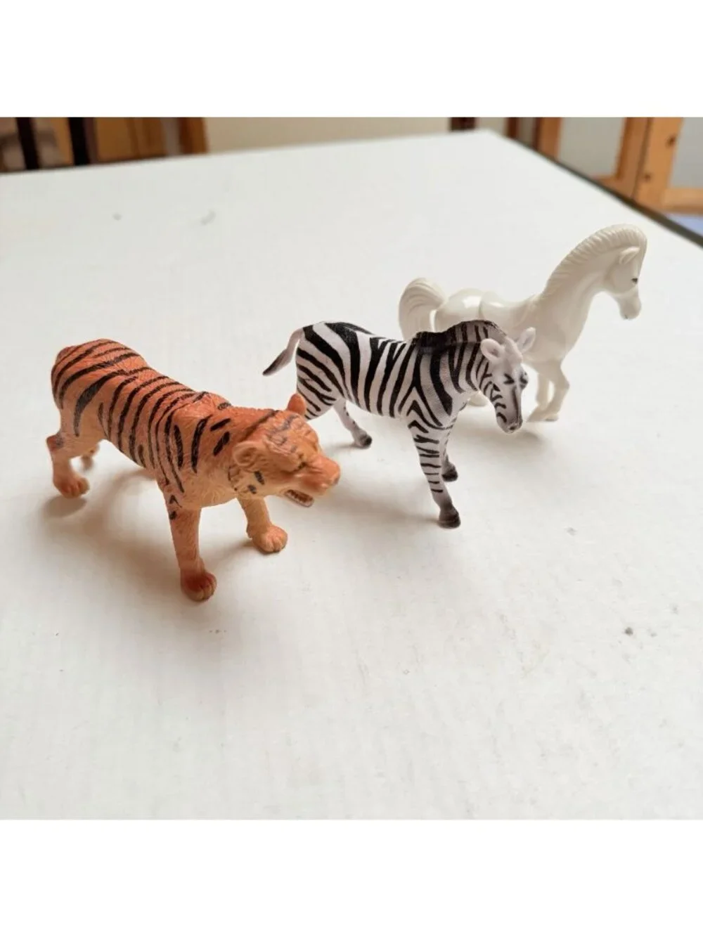 Vintage Jungle Animal Toys Horse Tiger Zebra Kids Gift
